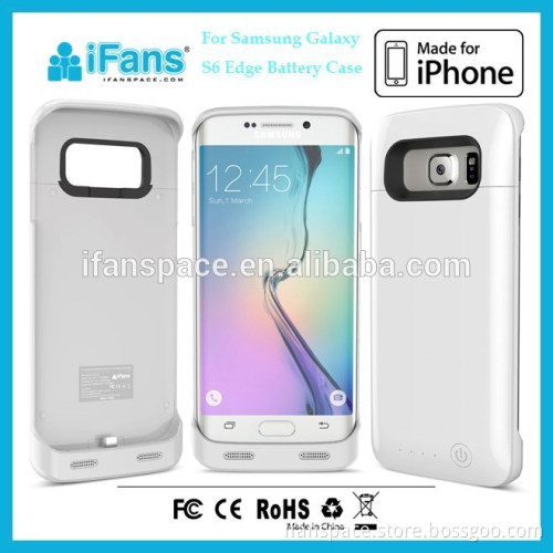 2015 Newest Wholesale iFans For Samsung Galaxy S6 Edge Battery Case 3500mAh